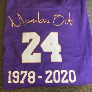 Men’s Size 5XL 100% Cotton Kobe ‘Mamba Out’ Tee-Shirt